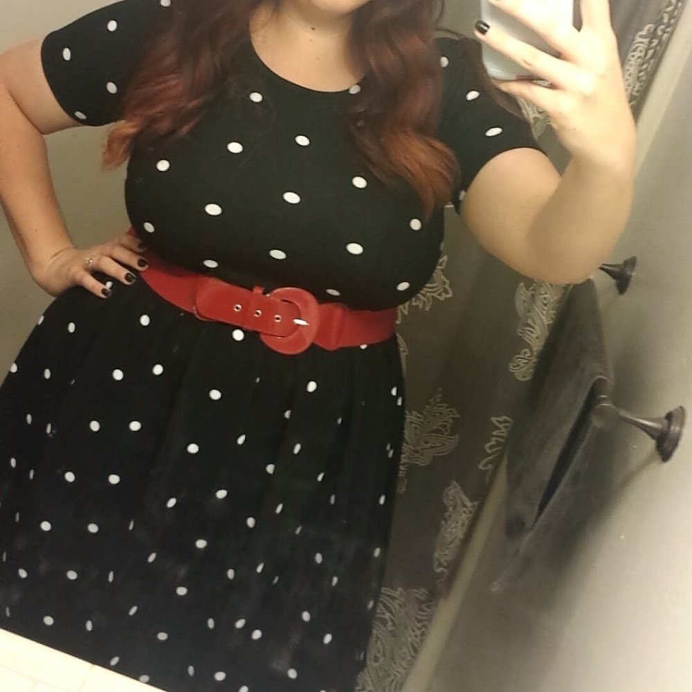 Lularoe polka dot Amelia Dress